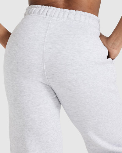 All Day Varsity Oversized Joggers | Light Grey Marl