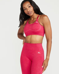 Classic Seamless Sports Bra | Berry Bloom Marl