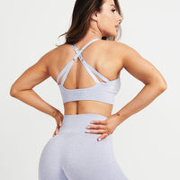 Classic Seamless Sports Bra | Ice Grey Marl