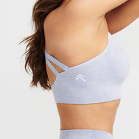 Classic Seamless Sports Bra | Ice Grey Marl