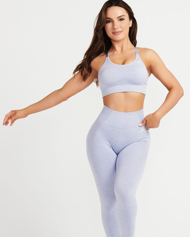 Classic Seamless Sports Bra | Ice Grey Marl