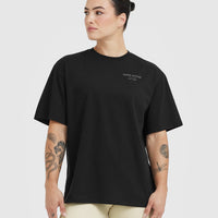 Classic Lifters Graphic Oversized Lightweight T-Shirt | Black
