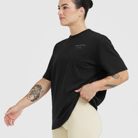 Classic Lifters Graphic Oversized Lightweight T-Shirt | Black