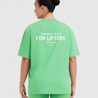 Classic Lifters Graphic Oversized Lightweight T-Shirt | Jade