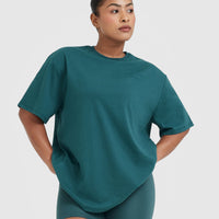 Classic Lifters Graphic Oversized Lightweight T-Shirt | Marine Teal