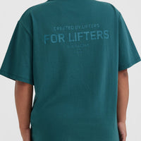 Classic Lifters Graphic Oversized Lightweight T-Shirt | Marine Teal
