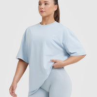 Classic Oversized Lightweight T-Shirt | Ice Blue
