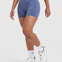 Classic Seamless 2.0 Booty Shorts | Slate Blue Marl