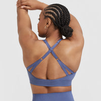 Classic Seamless 2.0 Bralette | Slate Blue Marl