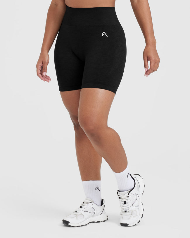 Classic Seamless 2.0 Mid Shorts | Black Marl