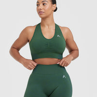Classic Seamless 2.0 V-Neck Bralette | Evergreen Marl