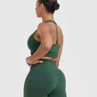 Classic Seamless 2.0 V-Neck Bralette | Evergreen Marl