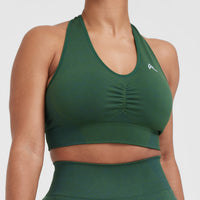Classic Seamless 2.0 V-Neck Bralette | Evergreen Marl