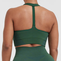 Classic Seamless 2.0 V-Neck Bralette | Evergreen Marl