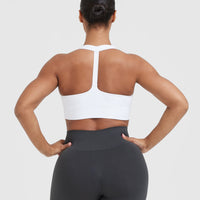 Classic Seamless 2.0 V-Neck Bralette | White