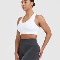 Classic Seamless 2.0 V-Neck Bralette | White