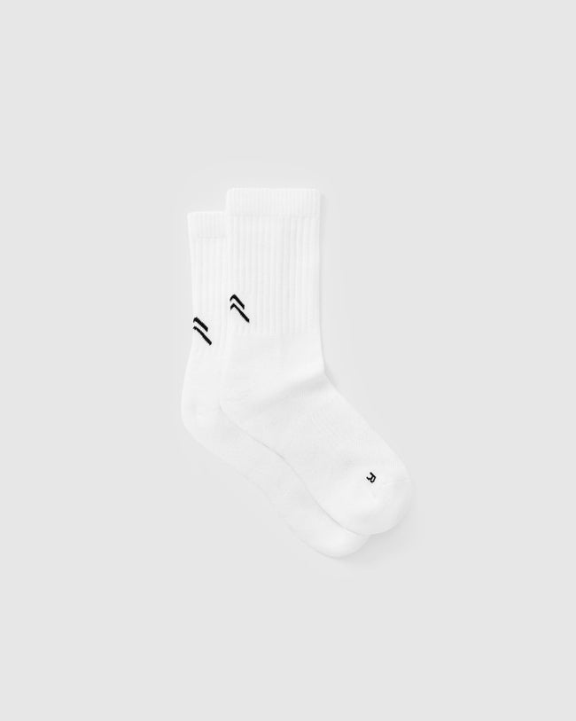Crew Socks 1 Pack | White/Black