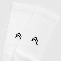 Crew Socks 1 Pack | White/Black