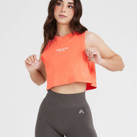 Graphic Jersey Tank | Washed Peach Blossom