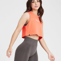 Graphic Jersey Tank | Washed Peach Blossom