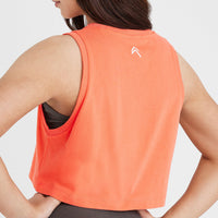 Graphic Jersey Tank | Washed Peach Blossom