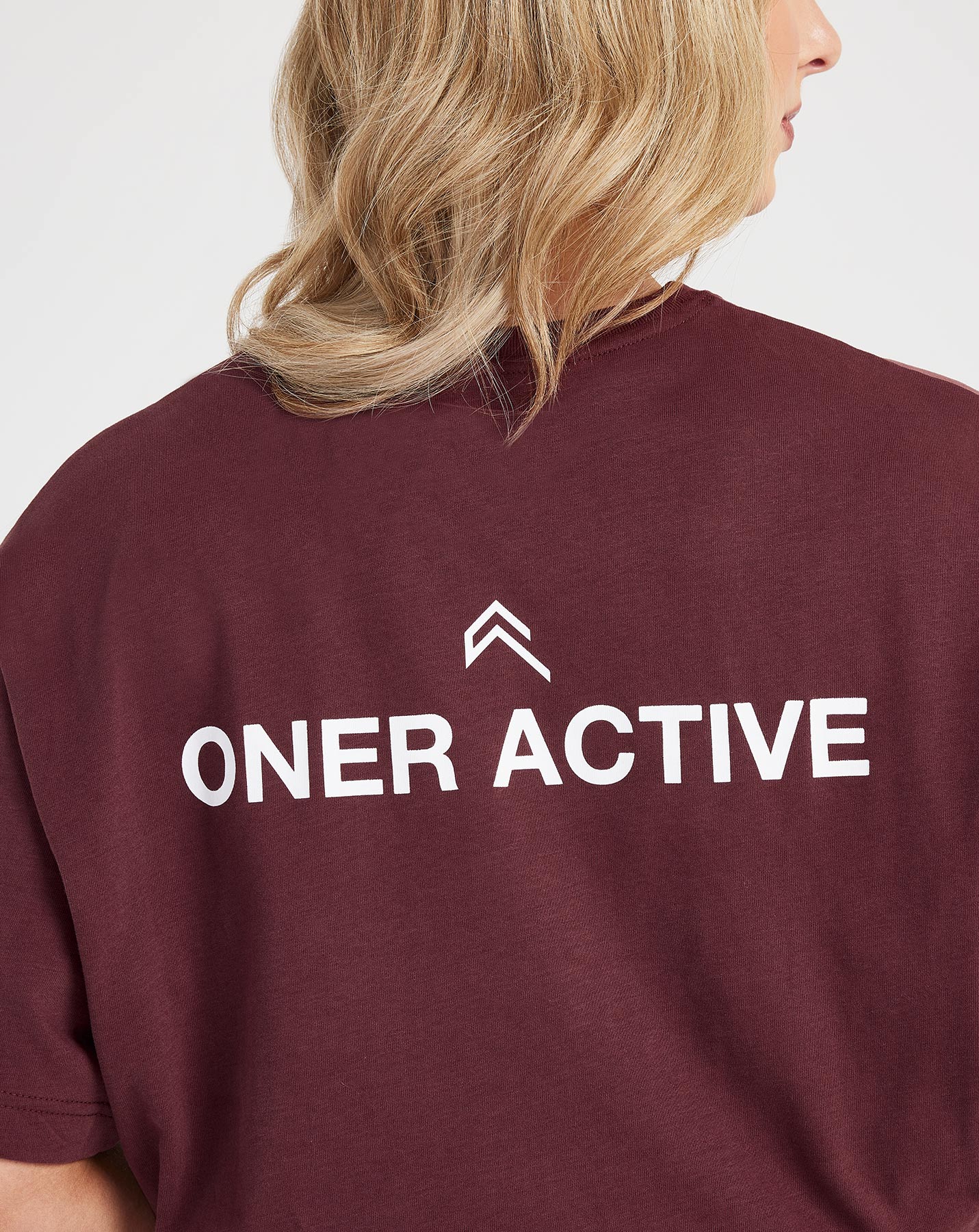 Graphic Oversized Short Sleeve Tee | Washed Rosewood
