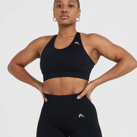 Classic Seamless 2.0 Bralette | Black Marl