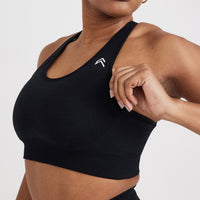 Classic Seamless 2.0 Bralette | Black Marl
