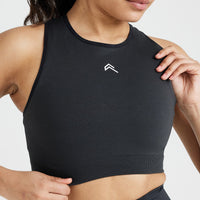 Classic Seamless 2.0 Crop Top | Coal Marl