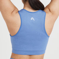 Classic Seamless 2.0 Crop Top | Light Denim Marl