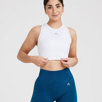 Classic Seamless 2.0 Crop Top | White