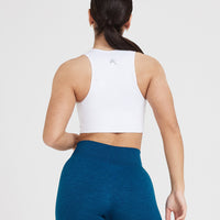 Classic Seamless 2.0 Crop Top | White