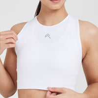 Classic Seamless 2.0 Crop Top | White