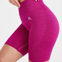 Classic Seamless 2.0 Cycling Shorts | Fuchsia Marl