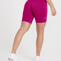 Classic Seamless 2.0 Cycling Shorts | Fuchsia Marl