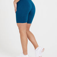 Classic Seamless 2.0 Cycling Shorts | Petrol Blue Marl