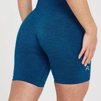 Classic Seamless 2.0 Cycling Shorts | Petrol Blue Marl