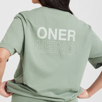 Classic Mirror Graphic Oversized T-Shirt | Washed Sage
