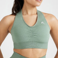 Classic Seamless 2.0 V-Neck Bralette | Sage Marl
