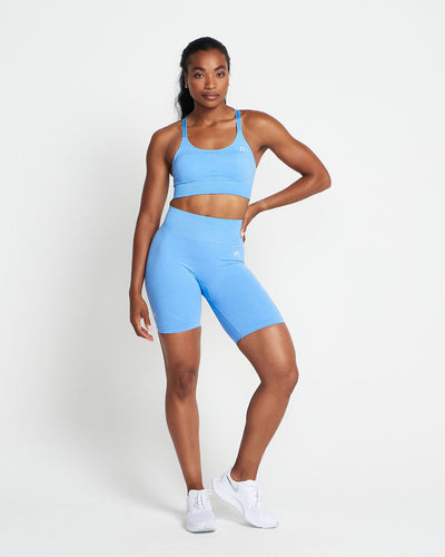 Classic Seamless Cycling Shorts | Blue Marl