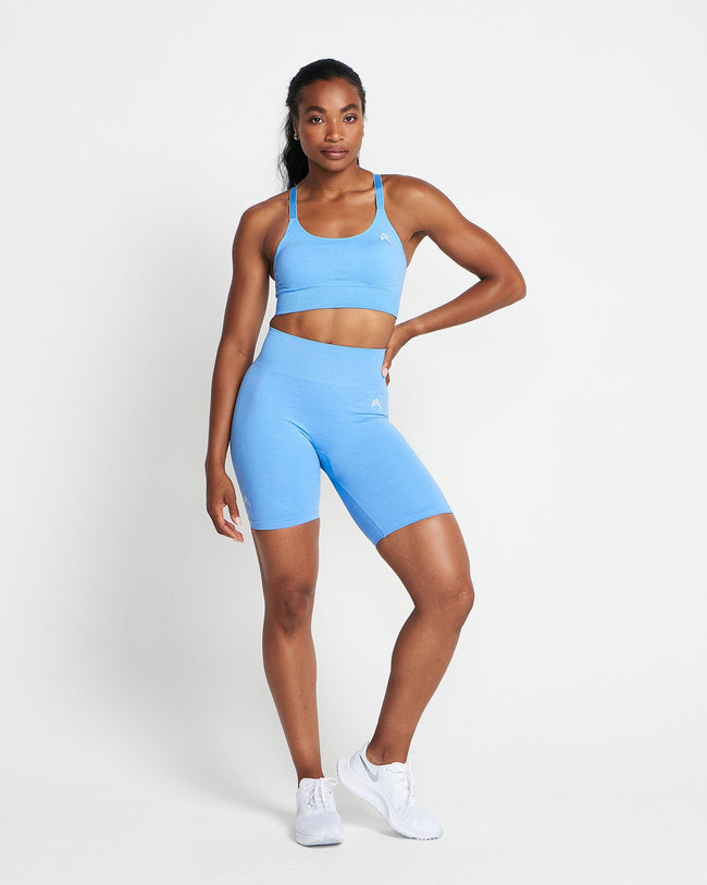 Classic Seamless Cycling Shorts | Blue Marl