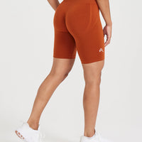 Effortless Seamless Cycling Shorts | Warm Copper