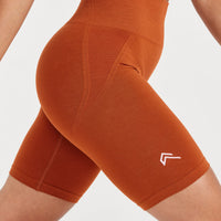 Effortless Seamless Cycling Shorts | Warm Copper