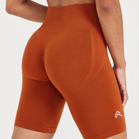 Effortless Seamless Cycling Shorts | Warm Copper