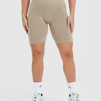 Effortless Seamless Cycling Shorts | Washed Sandstone