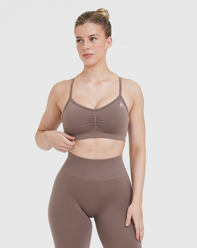 Effortless Strappy Bralette | Washed Cool Brown
