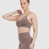 Effortless Strappy Bralette | Washed Cool Brown