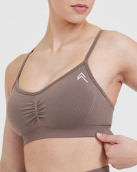 Effortless Strappy Bralette | Washed Cool Brown