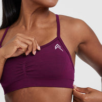 Effortless Strappy Bralette with White Logo | Ripe Fig