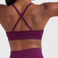 Effortless Strappy Bralette with White Logo | Ripe Fig